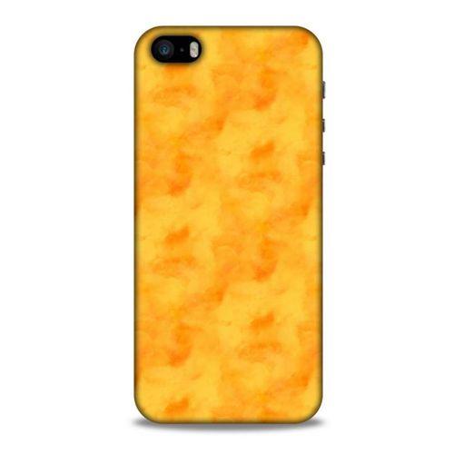 Mermer Desenli (10) Tema Full Koruma Kılıfı Turuncu Apple Iphone 5S Kılıf