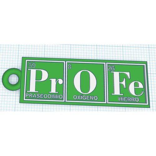 LLAVERO PROFESOR QUIMICA 3D Baskı (Bu ürün Sadece Plastik parçadır - Almadan Önce Soru Sorabilirsiniz)