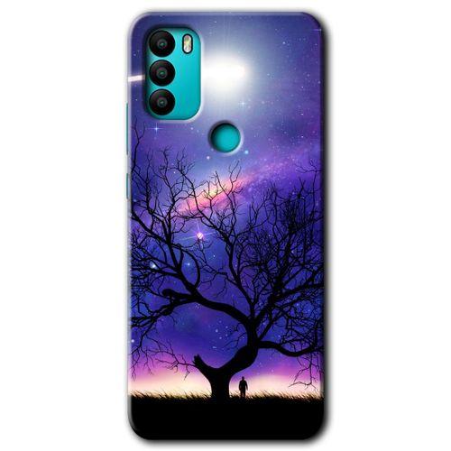 General Mobile GM 21 Plus Kılıf HD Desen Baskılı Arka Kapak - Uzay Silüet