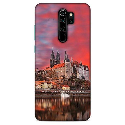 Xiaomi Redmi Note 8 Pro Kılıf Almanya (30) Silicone Case Nehir Şato