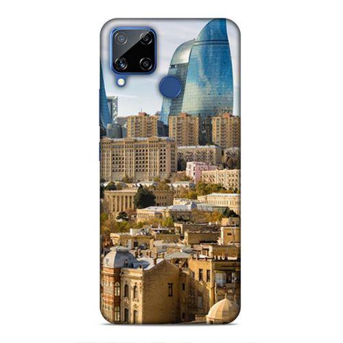 Realme C15 Uyumlu Kılıf Azarbaijan (31) TPU Kılıf Bakü Kuleler