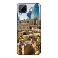 Realme C15 Uyumlu Kılıf Azarbaijan (31) TPU Kılıf Bakü Kuleler
