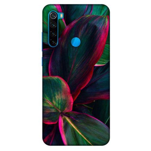 Lopard Xiaomi Redmi Note 8 Uyumlu Kılıf Bahar (25) Antişok Kapak Fuşya Yeşil