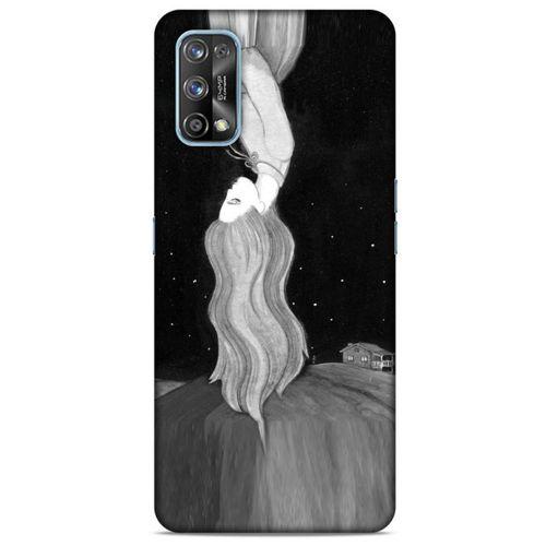 Oppo Realme 7 Pro Kılıf Depresyon (24) Darbe Emici Kılıf Kahve Sarı