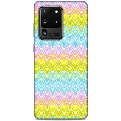 Samsung Galaxy S20 Ultra Kılıf Pastel Renkler (1) Kılıfı Karışık Renkli