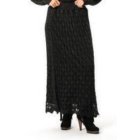 Beli Lastikli Elvan Sonbahar ve Kışlık Uzun Örgü Triko Etek Füme Fm