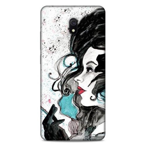 Lopard Xiaomi Redmi 8A Uyumlu Kılıf Sürreal Yüzler ♀ (24) Darbe Emici Kılıf Desenli