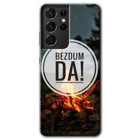 Galaxy S21 Ultra Kılıf HD Desen Baskılı Arka Kapak - Bezdum Da + Kırılmaz Cam