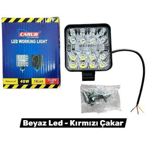 Mini lamba 10-30V Beyaz-Kırmızı Çakarlı