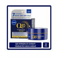 NIVEA Q10 Cilt Sıkılaştırıcı Kırışıklık Karşıtı Yüz Gece Kremi 50 ml