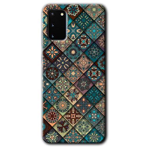 Galaxy S20 Kılıf HD Desen Baskılı Arka Kapak - Mandala Desen