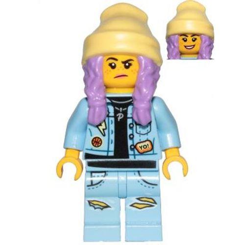 Lego Minifigür Hidden Side Parker L. Jackson - Denim Jacket with Beanie hs011