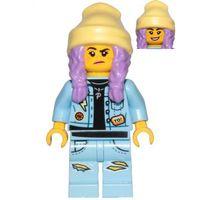 Lego Minifigür Hidden Side Parker L. Jackson - Denim Jacket with Beanie hs011