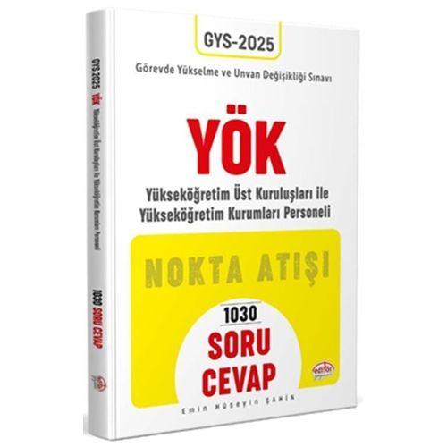 2025 GYS YÖK Nokta Atışı Soru Cevap Editör Yayınları