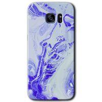 Samsung Galaxy S7 Edge HD Baskılı Kılıf + 9D Tam Ekran Koruyucu - Cranny Liquid Wall