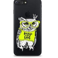 Zoologix (35) Apple Iphone 8 Plus Şeffaf Kılıf Silikon Desenli