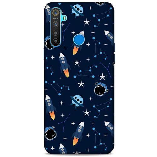 Realme 5i Uyumlu Kılıf Mavi Delisi (22) Tam Koruma Kılıfı Astronot