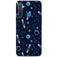 Realme 5i Uyumlu Kılıf Mavi Delisi (22) Tam Koruma Kılıfı Astronot