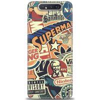 Samsung Galaxy A80 Kılıf HD Baskılı Kılıf - Superman + Tam Ekran Koruyucu