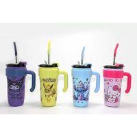 Sevimli Anime Karakterli Pipetli Termos & Suluk Alk4714