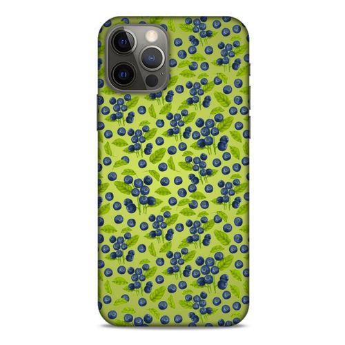 Frutix Blueberry 02 Apple iPhone 12 Pro Kılıf Desenli Silikon