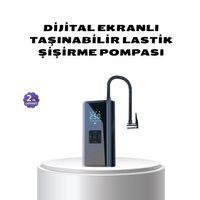 Kablosuz Dijital Lastik Şişirme Pompası Led Işıklı 80w