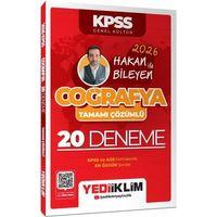 2026 KPSS Coğrafya Hakan Bileyen İle Tamamı Çözümlü 20 Deneme Yediiklim