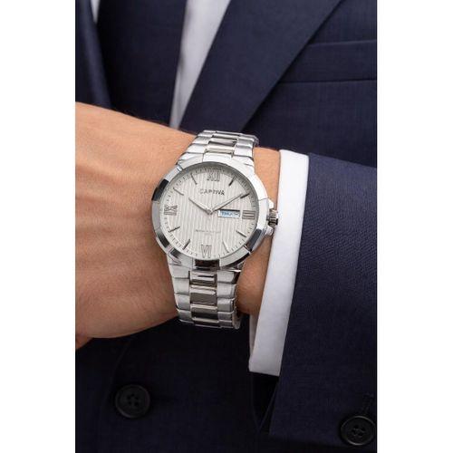 Captiva Bileklik Hediyeli Çelik Kordon Haftanın Günü Ve Takvimli Kadran Erkek Kol Saati CT.M.001.M6