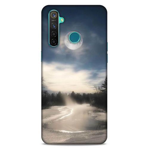 Lopard Oppo Realme 5 Pro Uyumlu Kılıf Gece'S (27) Tasarımlı Kılıf Dolunay