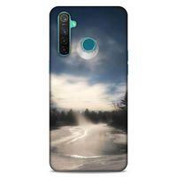 Lopard Oppo Realme 5 Pro Uyumlu Kılıf Gece'S (27) Tasarımlı Kılıf Dolunay