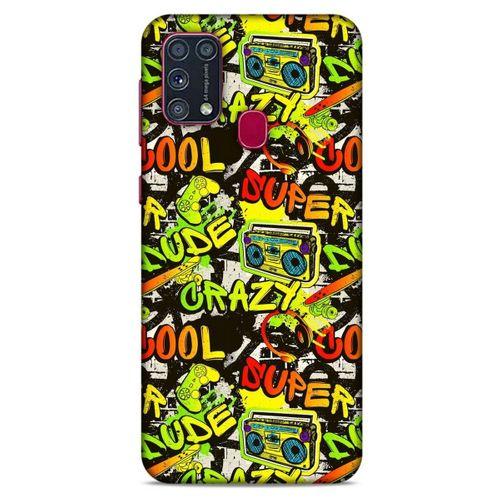 Graffitix (28) Desenli Silikon Kapak Samsung Galaxy M31 Kılıf