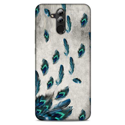 Huawei Mate 20 Lite Kılıf Desenli Özel Seri Tüyler (16) Kalın Kılıf