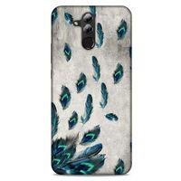 Huawei Mate 20 Lite Kılıf Desenli Özel Seri Tüyler (16) Kalın Kılıf
