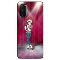 Samsung Galaxy S20 Kılıf FunnyMaX (50) Shockproof Kılıf Koyu Pembe Kedi
