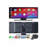 4k Ultra Araç İçi Ön Ve Arka Kameralı Ekran Hd 2 Kameralı Torpido Üstü Araç Multimedya