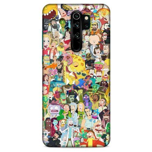 Xiaomi Redmi Note 8 Pro Uyumlu Kılıf Rick And Morty (36) Glitter Kılıf Cop Morty