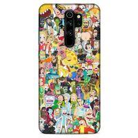 Xiaomi Redmi Note 8 Pro Uyumlu Kılıf Rick And Morty (36) Glitter Kılıf Cop Morty