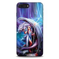 Apple Iphone 7 Plus Kılıf Dragons (31) TPU Kılıf Ejderha ve Sahibe