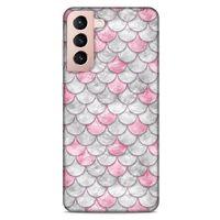 Lopard Samsung Galaxy S21 Uyumlu Kılıf Mermer Desenli (30) Silicone Case