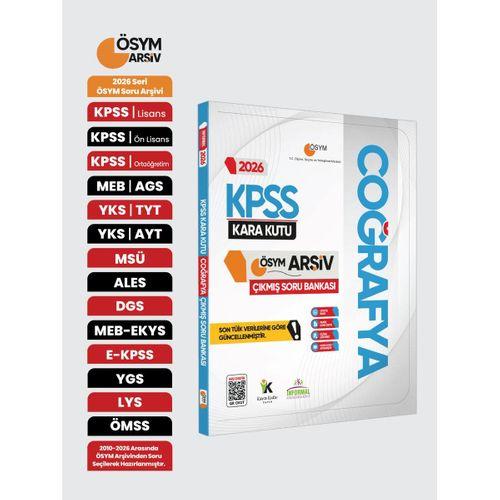 2026 KPSS COĞRAFYA’nın Kara Kutusu ÖSYM Çıkmış Soru Havuzu Bankası Konu Özetli Dijital Çözümlü