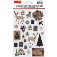 Tanex Dekoratif Sticker Yılbaşı Temaları - 3 adet