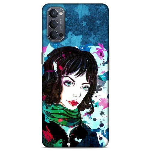 Lopard Oppo Reno 4 Uyumlu Kılıf Sürreal Yüzler ♀ (23) Ultra Koruma Kılıfı Baskılı
