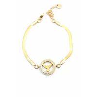 Taşlı Anka Kuşu Bileklik - Altın