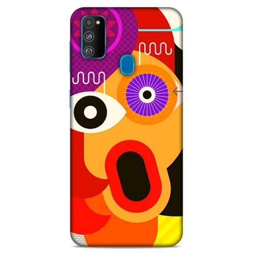 Lopard Samsung Galaxy M30s Uyumlu Kılıf Soyut Sanat (12) Desenli Koruyucu Silikon