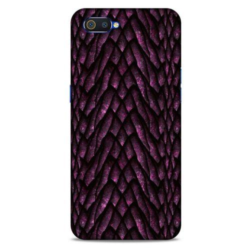 Oppo Realme C2 Kılıf Dragons (7) Telefon Kılıfı Ejderha Skin Bordo