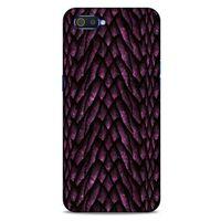 Oppo Realme C2 Kılıf Dragons (7) Telefon Kılıfı Ejderha Skin Bordo