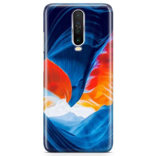 Xiaomi Redmi K30 Kılıf Turuncu Kanyon Arka Kapak Koruma Desenli Full Koruyucu