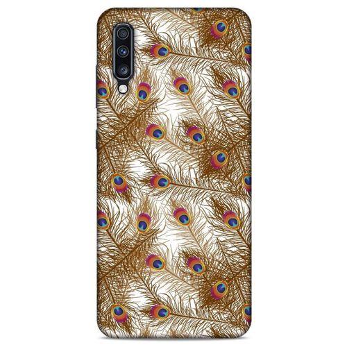 Samsung Galaxy A70s Kılıf Desenli Özel Seri Tüyler (25) Antişok Kapak