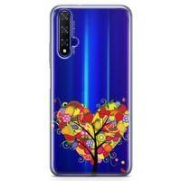 Honor View 20 Kılıf Kalp Meyve Ağacı Arka Kapak Koruma Desenli Full Koruyucu