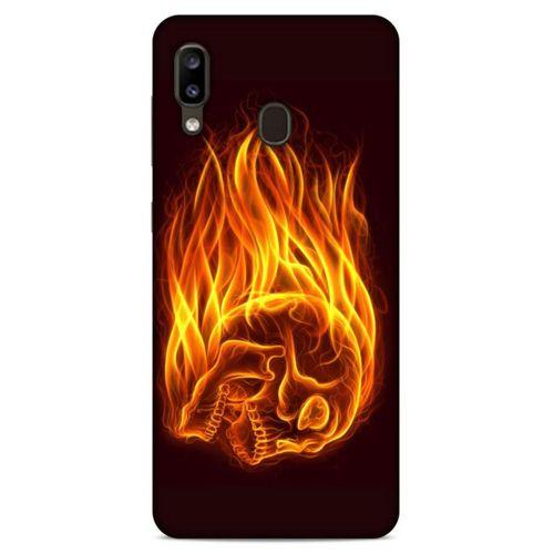 Lopard Samsung Galaxy A20 Uyumlu Kılıf FireX (50) Shockproof Kılıf İskelet Kafa